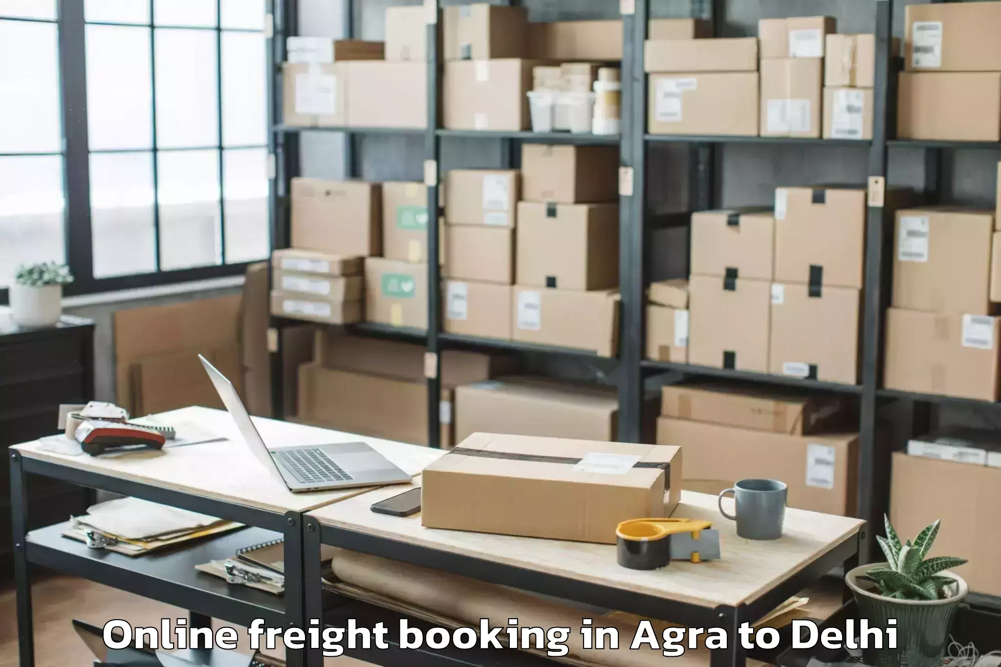 Professional Agra to Naraina Online Freight Booking